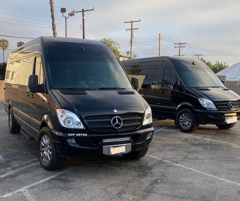 Corporate airport transportation vehicle for executive airport transfers in Southern California